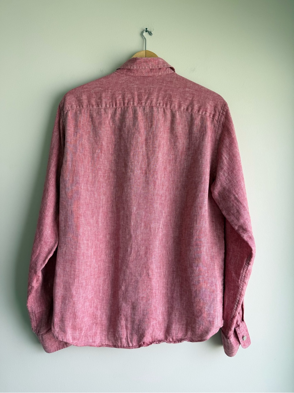 UNTUCKit Certan De May 100% Linen Slim Fit Button Up Shirt Large - Picture 2 of 7